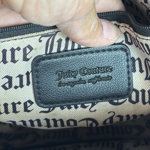 (E4) Juicy Couture Black Backpack with Gold Accents - Picture 14 of 16